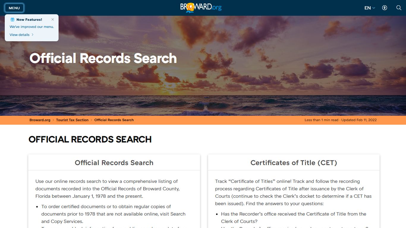 Records Official Records Search - Broward County, Florida